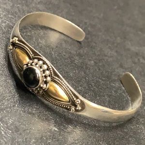 22k 925 onyx bracelet
